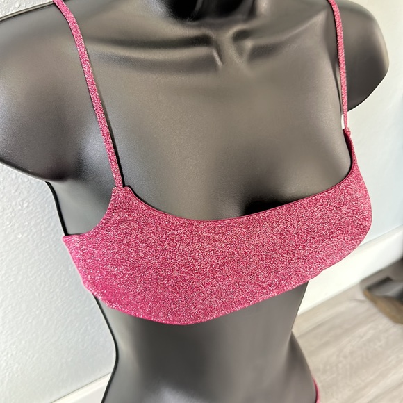 Grape sparkle triangl bathing suits top - Picture 2 of 10